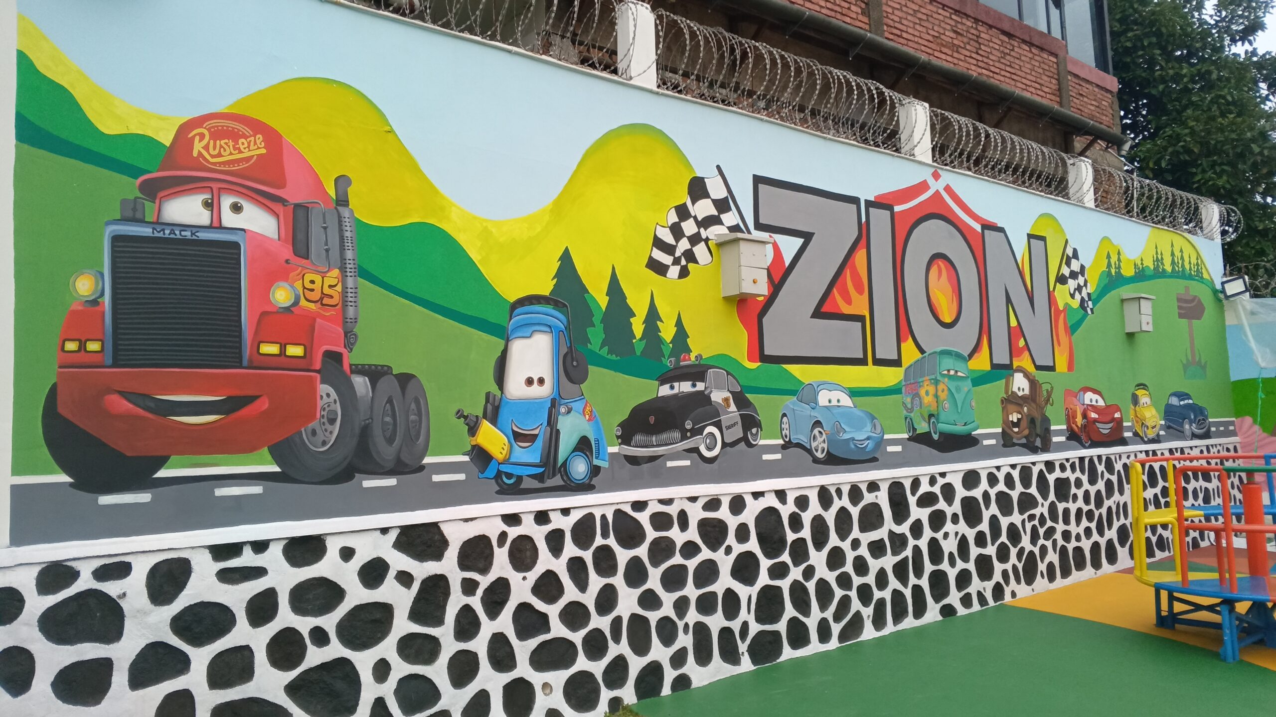 Kids Wonderland Cartoon & Edukasi Mural