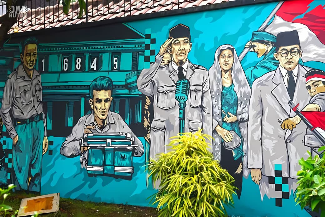 Indonesian Independence History Mural