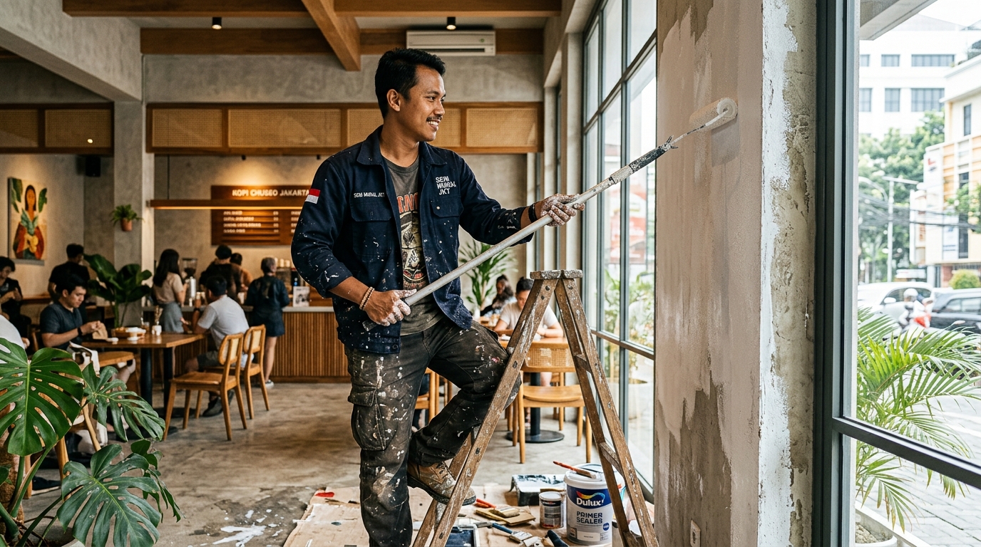 Teknik & Preparasi Permukaan Dinding: Fondasi Ketahanan Seni Mural Profesional